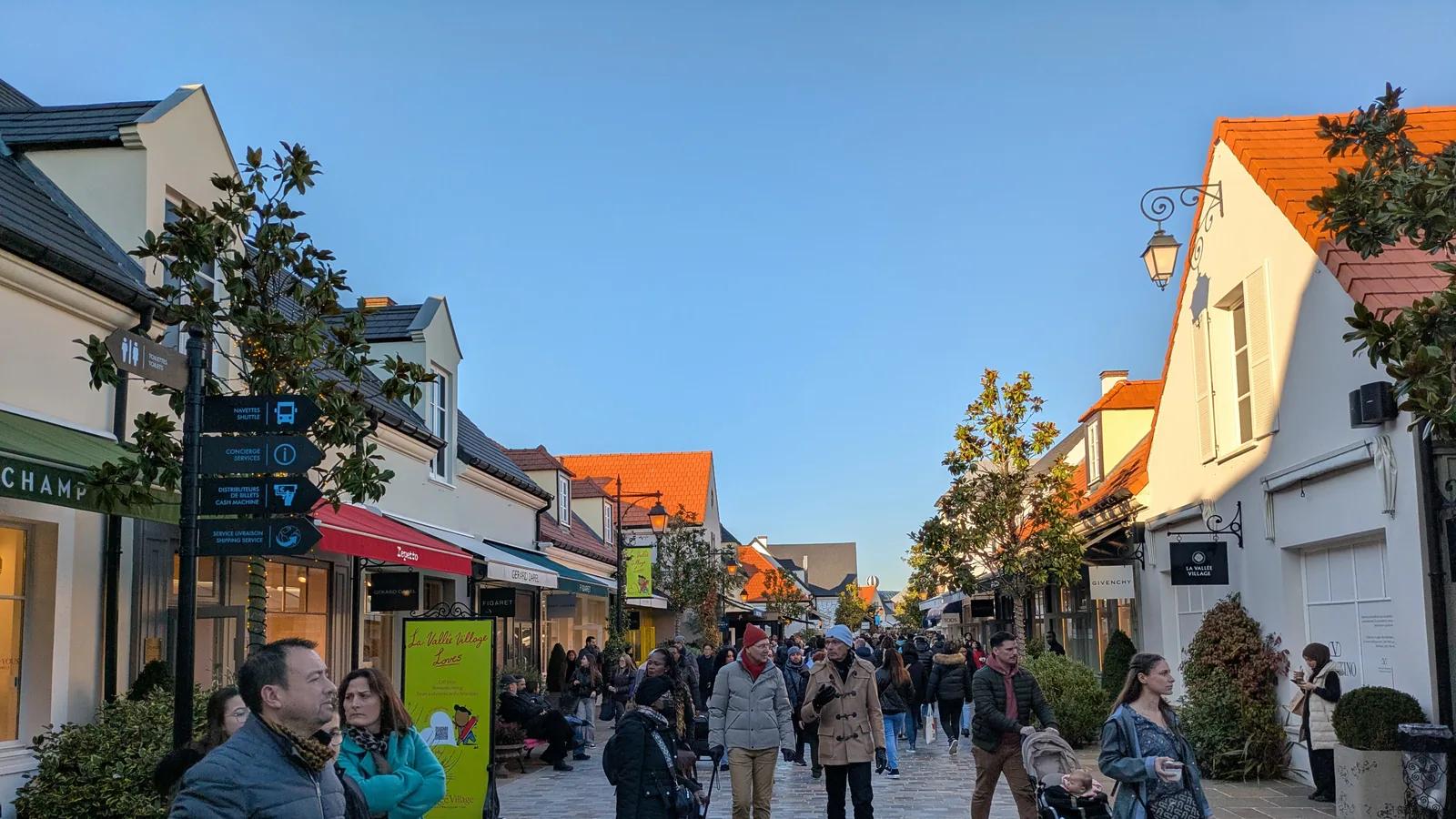 La Vallée Village outlet shopping village in Serris, France