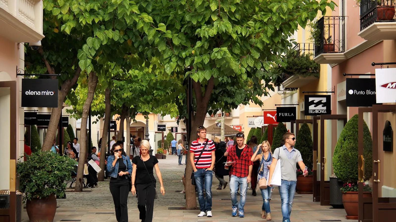 La Roca Village outlet shopping village in La Roca del Vallès, Spain